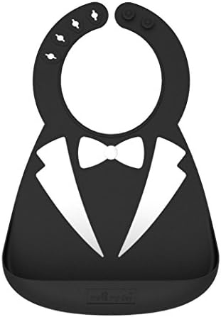 Make My Day Soft Silicone Baby Bib Black Tuxedo Size: hassle free packaging Color: Tuxedo, Model: , Newborn &amp; Baby Supply