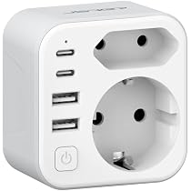 2-PACK Adattatore Da Viaggio Da Spina UK A Sudafrica - 88tr