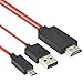Produktbild TRIXES Micro USB MHL zu HDMI Kabel Adapter HDTV für Smartphones 2 Meter 1080p