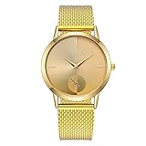 Lazzgirl YOLAKO Damen Casual Quarz Lederband New Strap Watch Analoge Armbanduhr(D,One Size)