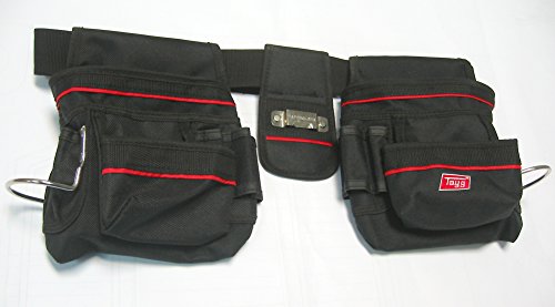 Werkzeugtasche Gürteltasche Werkzeuggürtel groß aus Nylon mit Hammerhalter - 2