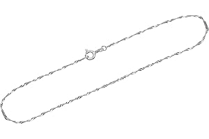 NKlaus Cavigliera 925 Argento Sterling 26cm Singapore Catena Donna design Bracciale Catena 12518