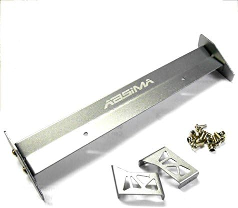 2320008 1/10 Racing RC Body Shell Rear Wing Set Spoiler Grey 165mm Single