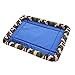 Produktbild POPETPOP Oxford Tuch Hundebettmatte Faltbare Weiche Hund Welpen Warme Bett Kissen Plüsch Gemütliche Nest Hund Haus Pad Warm Pet Haus Größe XL (Blau)