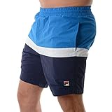 Material : 100% Polyester Fila Peter LM912147 Vintage Block Swimming Shorts XX-Large Blue