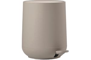 Zone Denmark Nova Mülleimer fürs Bad, Kosmetikeimer, Abfalleimer fürs Badezimmer, Durchm. 20,5 cm, Höhe 23,5 cm, Fassungsvermögen 3 Liter, Taupe