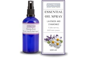 Vitali-Chi Sleep-Ezy Room, Linen, Pillow and Sleeping Spray for Deep Sleep | Air Freshener for Room, Home Fragrance | Contains Lavender & Chamomile Essential Oils - 100 ml