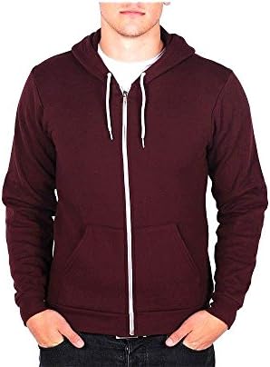Boys/ Girls (Kids) Zip Through Plain Hooded Jumper Top Hoodie Ages 2YRS - 14 YRS [6 Colours] (11 YRS - 12 YRS, RUBY WINE)