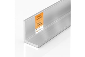 ALU VERKAUF Alu-Verkauf Aluminium Winkelprofil L-Profil - Maße individuell wählbar - Aluwinkel Materialstärke 2mm - Schenkellänge 70mm x 20mm - Für Werkstatt, Möbelbau & DIY