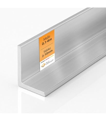 B&T Metall Profilo a T in acciaio zincato 40 x 40 x 5 mm isoscele in lunghezze da 1500 mm +/- 5 mm S235 (1.0038 ST37), trave T 40 zincato a caldo