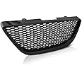 V-MAXZONE LIGHTS Front Grill Front Central Grill Sport VR-237 Grille Sport Honey Design Black compatible with Seat Ibiza 6J 2008 2009 2010 2011 2012 3 Doors 5 Door Estate