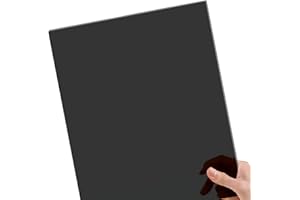 SKYPRO Kaufen Sie schwarze transparente fluoreszierende farbige Acryl-Plexiglasplatte, 0,3 cm dick, Größe 30,5 x 20,3 cm, Kunststoff-Plexiglas für Basteln und mehr