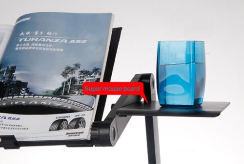 Ardisle Höhe & Winkel verstellbar, faltbarer Laptop Ständer Computer Hohe Flexibilität mit Tasse/Maus stehen, mit zwei Fans Form, Belüftungslöcher - 2