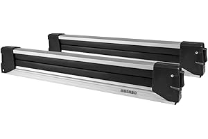MENABO Porte-Skis Coulissant sur Barres de Toit 6 Paires de Skis / 4 Surfs