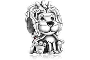 Amuefer Animale Charm Compatibili Bracciale Collana, Argento Sterling Oro Rosa Conchiglia Farfalla Gatto Cane Stitch Ciondolo Natale Gioielli Regali per le Donne Moglie Amici