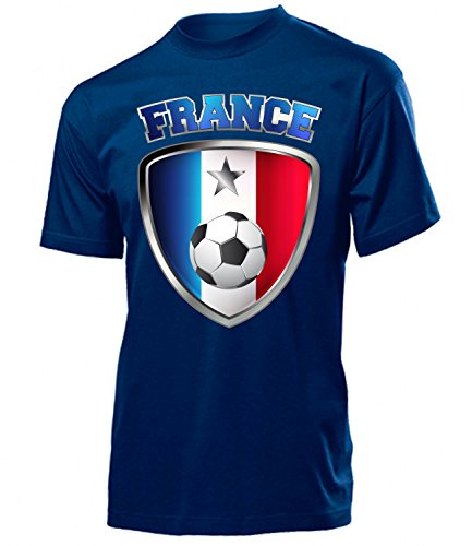 Frankreich Fanshirt 4658 Herren T-Shirt (H-N) Gr. L