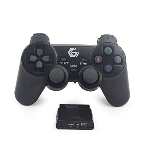 2 4GHz Gamepad Inal  mbrico de Vibraci  n Dual   Controlador de Juego Joypad para PS2 PS3 PC  Windows 7 8 10    iCHOOSE