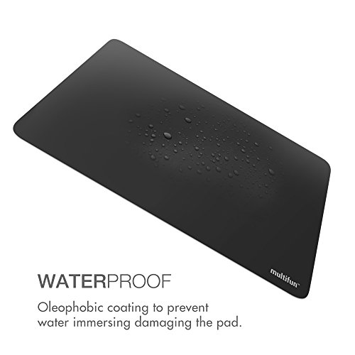 Gaming Mauspad,multifun Mouse Pad Wasserdicht Ultra Dünnes rutschfeste Gummi mousepad für Mac verschiedenen Farben,26×20×0.04cm - 5