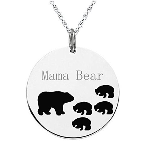 Amazon Mama Bear Necklace Sterling Silver 925 Sterling Silver Bear
