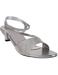 Footshez Women's Silver Heel Sandal