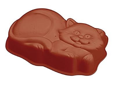 Cookware company Moule à gâteau forme chat - 100% silicone - 32,5x19cm - hauteur 6cm