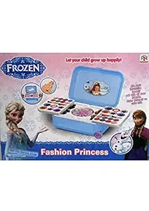 Gift Boxx Frozen Beauty Make up Set for Girls | Makeup kit for Girls All-in-one Trolley Type Water Removable Real Cosmetics (Non-Toxic)