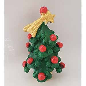 Keramischer Weihnachtsbaum, 10 cm hoch