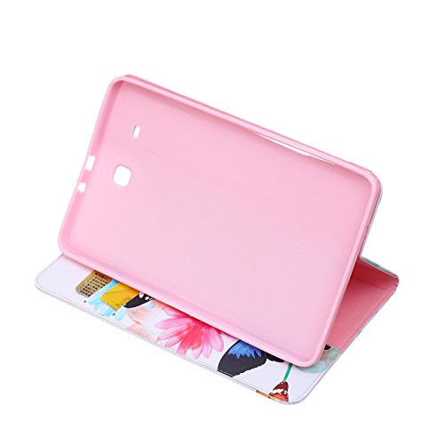 Galaxy Tab E 9.6-Inch SM-T560 Hülle, DEENOR Cute Colorful Design Flip Tasche PU Leder Abdeckung Stand Schutzhülle für Samsung Galaxy Tab E 9.6-Inch SM-T560 / T561 / T565. *Colorful butterfly - 6
