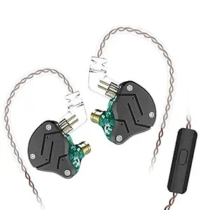 Kz Zsn Wired In Ear Earphone with Mic (Black Cyan)