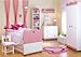 LOVELY BABY WARDROBE CUPBOARD SIDEBOARD PRINCESS WOODEN CHEST OF 3 DRAWERS