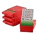 Produktbild Bridge Partner Bidding Boxes- 100% Plastic cards - 4 Stück - Rot