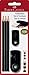 Produktbild Faber-Castell 217097 - Bleistiftset GRIP 2001 Sleeve, mit 3 Bleistiften, 1 Radierer + 1 Spitzdose, schwarz