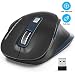 Produktbild WisFox Kabellose Maus, 2.4G USB Kabellose Ergonomische Maus Computermaus 6 Tasten Laptop-Maus USB-Maus mit Nano-Empfänger 2400 DPI 5 Einstellstufen Drahtlose Mäuse für Windows-Blau