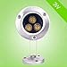 Produktbild Groß Aquarium Unterwasser Scheinwerfer Outdoor Pool Lichter Brunnen bunte Lichter Niedervolt Lichter LED Unterwasserbeleuchtung Edelstahl 3W-36W , blue , 3w