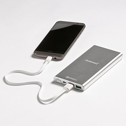 Intenso Powerbank Q10000 externes Ladegerät (mit Quick Charge 3.0 Technologie (10000mAh)) silber - 3