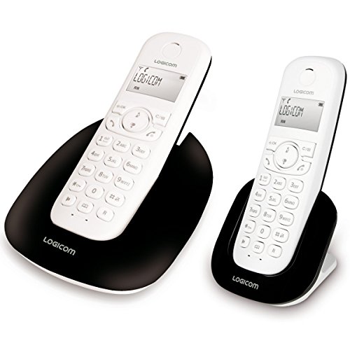 TELEFONO INALAMBRICO Logicom Manta Black 250 Duo