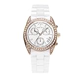 Stella Maris Damen-Armbanduhr Analog Quarz Premium Keramik Diamanten - STM15F4