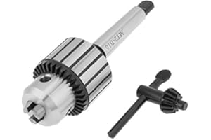 AYNEFY Portabrocas tipo llave, 1 ~ 13 mm de capacidad de acero de carburo MT2B16 tipo llave de taladro portabrocas mini herramienta de torno para máquinas de perforación para centrado, perforación,