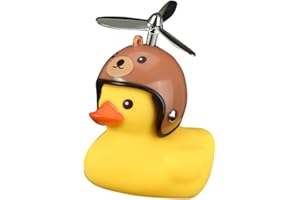 Anloximt Timbre para Pato con Luces - Accesorios para Motos Adornos patitos Goma Accesorios para Bicicletas,Adornos Pato Goma, Accesorios para Bicicletas, bocinas Manillar