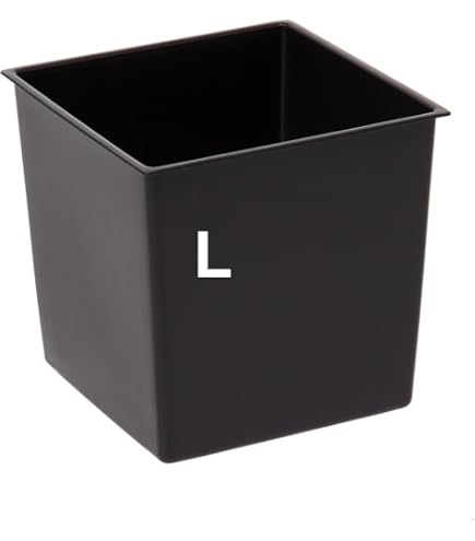 Insert Carré Interchangeable Avec Poignées - 26 X 26 Cm - Noir - 13 L - Pour Pots Prosperplast H 50 Cm - Facilite Le Contrôle De La Teneur En Eau