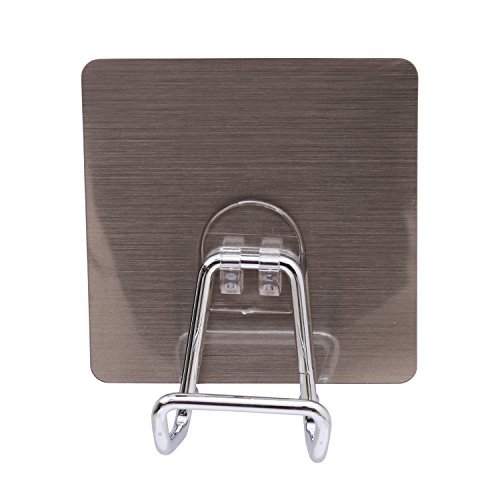 Facile da Fissare Kurelle Ganci Multiuso Acciaio Inox Montato a Parete Adesivo 3M Bagno Soggiono Ganci per Appendere Asciugamani, Cappotti, Borsete, Completi, Ombrelli Sostiene 5 kg