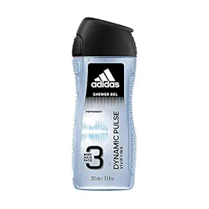 Adidas Dynamic Pulse 3 In 1 Body, Hair and Face Shower Gel For Men, 250 ml