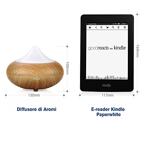Simpeak 100ml Aroma Diffuser LED Luftbefeuchter Ultraschall Duftzerstäuber Humidifier Essential Oil Diffusor Purifier Tragbar für Babies Kinder Haus Yoga Büro Spa Schlafzimmer usw. - 2