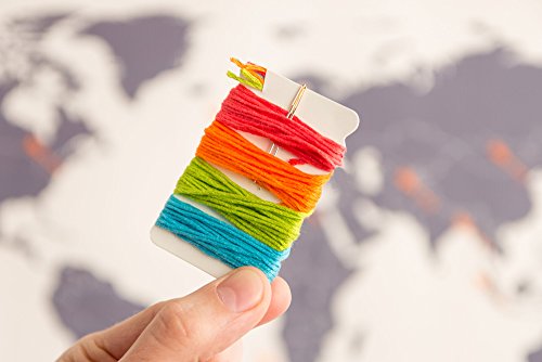 SUCK UK Kreuzstich-Weltkarte - 3