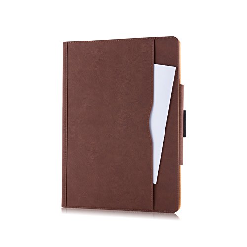E-Tree iPad 2/3/4 Hülle PU Leder Case Smart Cover Schutztasche aus echtem Leder für das Apple iPad 2/3/4 Zoll mit Standfunktion, Auto Sleep Wake up – Braun - 8