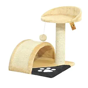 Foodie Puppies Cat Tree Scratching Wood Post for Cat & Kitten (Medium)