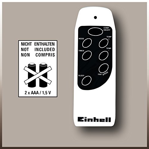 Einhell Lokales Klimagerät MK 2600 E (2600 W Kühlleistung, 375 m³/h Luftumwälzung, Temperatureinstellung, Energieklasse A) - 3