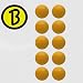 Produktbild 10 Stück Bärenherz Magic Ball Generation 2, soft, orange D: 34,8 mm ca. 20 g