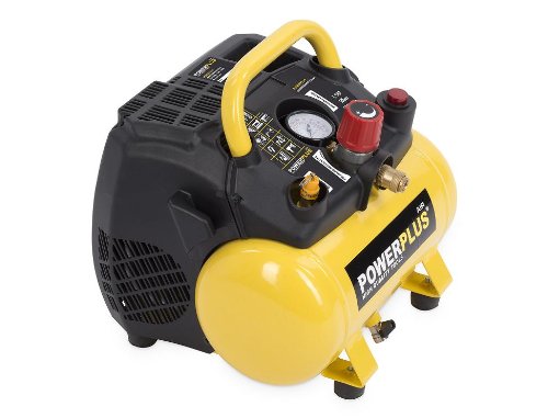 Powerplus kraftvoller Druckluft Kompressor 1.100 Watt Leistung, 1,5 PS, 6 Liter Tank – Art. Nr. POWX1721 - 4