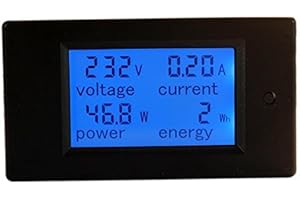 HiLetgo AC80-260V 0~100A LCD Voltage Current Power Energy Meter Multi Ammeter Voltmeter